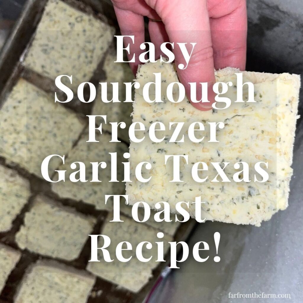 Easy Sourdough Freezer Garlic Texas Toast Recipe!
