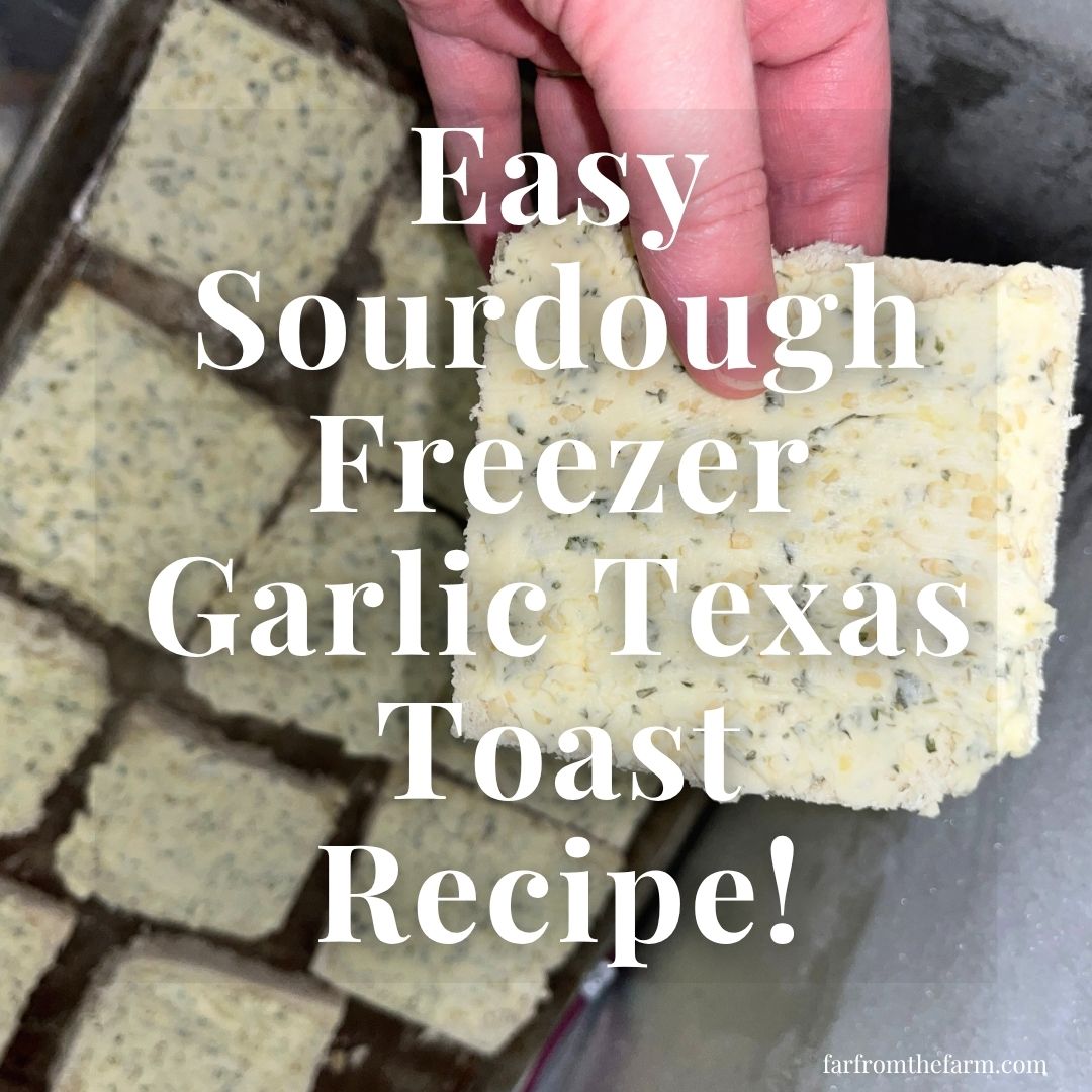 Easy Sourdough Freezer Garlic Texas Toast Recipe!