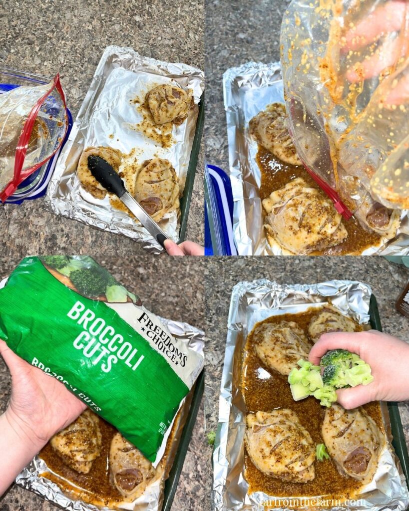 Sheet Pan Honey Mustard Chicken Thighs with Broccoli Recipe!