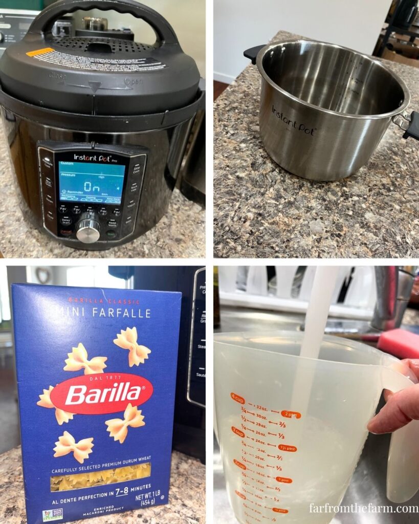 How to Cook One Box of Mini Farfalle Bow Tie Pasta in Your Instant Pot!