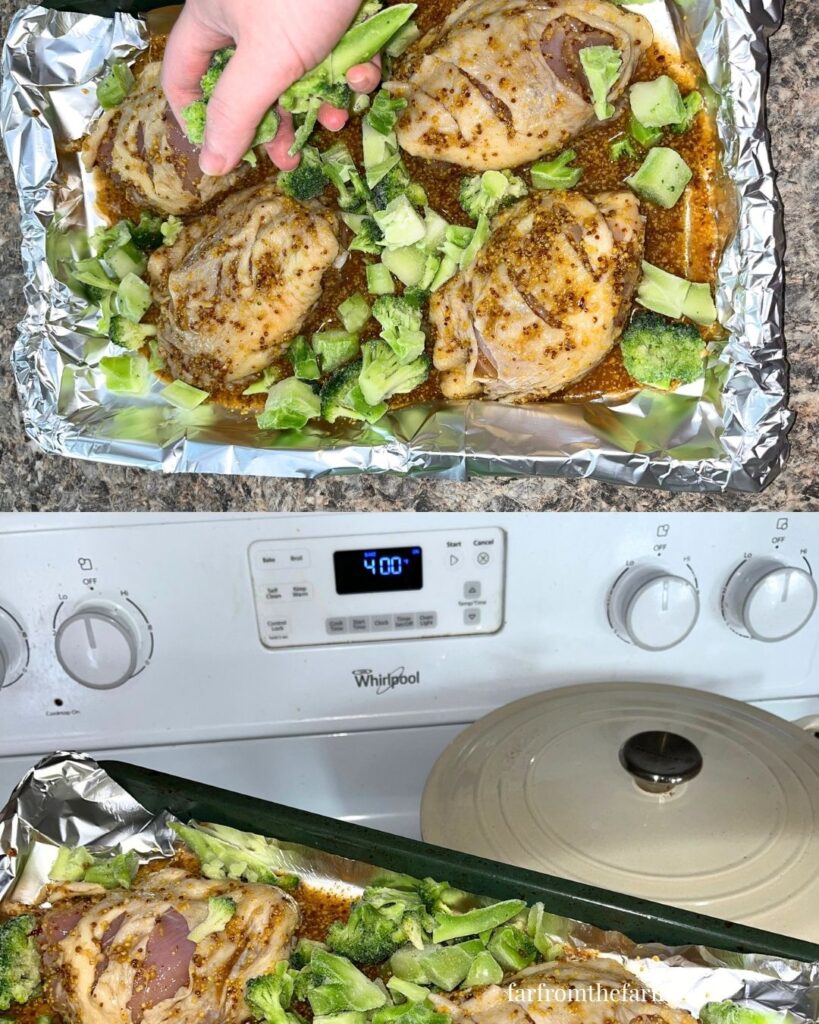 Sheet Pan Honey Mustard Chicken Thighs with Broccoli Recipe!