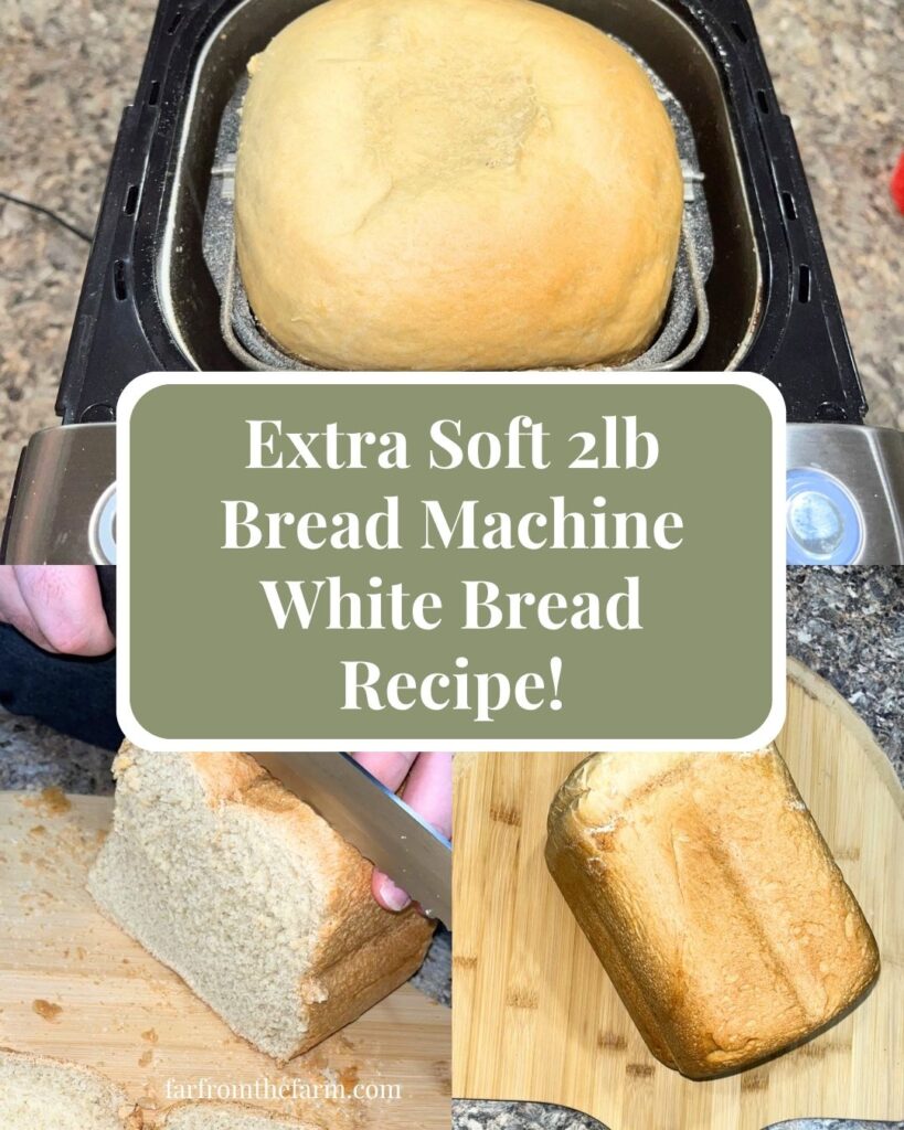 Extra Soft 2lb Bread Machine White Bread Recipe with Video!