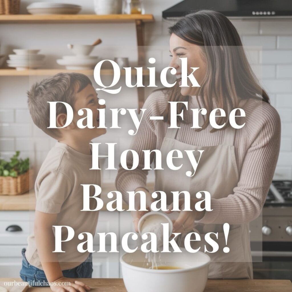 Quick Dairy-Free Honey Banana Pancakes Recipe!