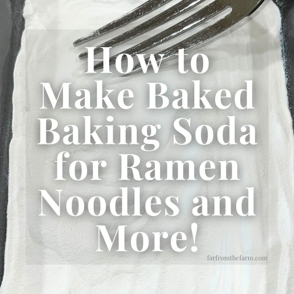 How to Make Baked Baking Soda for Ramen Noodles and More!