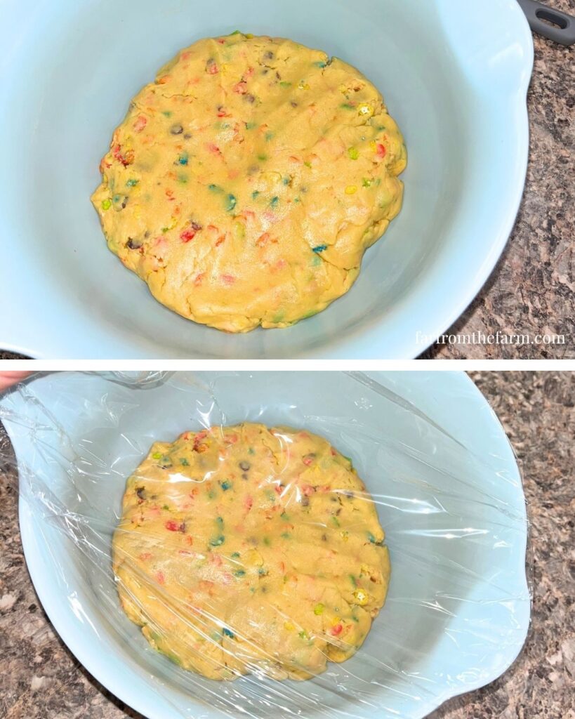 Copycat Crumbl Cereal Milk Cookie Recipe with Fruity Pebbles and Box Cake Mix!