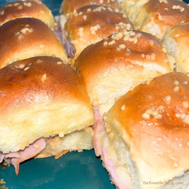 The Best Ham, Swiss Cheese and Tangy Mustard Hawaiian Roll Sliders Recipe!