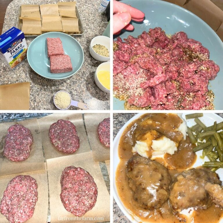 The Best Homemade Salisbury Steak Freezer Patties and Gravy Recipe! (Big Batch)