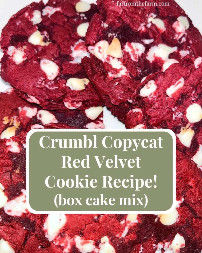 The Best Copycat Crumbl Red Velvet Cookie Recipe! (Using Box Cake Mix)
