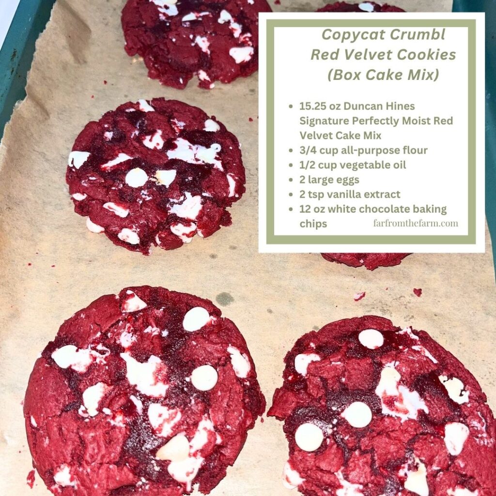 The Best Copycat Crumbl Red Velvet Cookie Recipe! (Using Box Cake Mix)