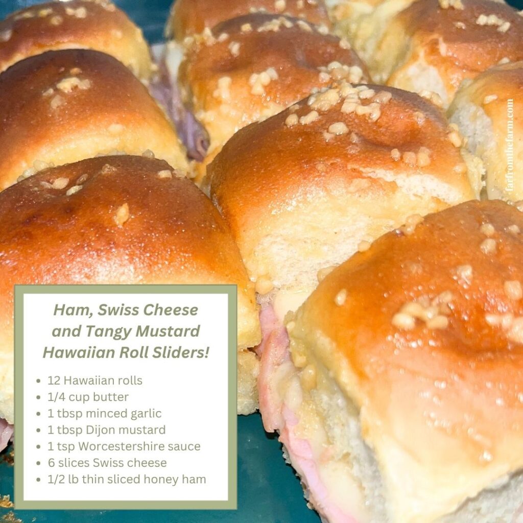 The Best Ham, Swiss Cheese and Tangy Mustard Hawaiian Roll Sliders Recipe!