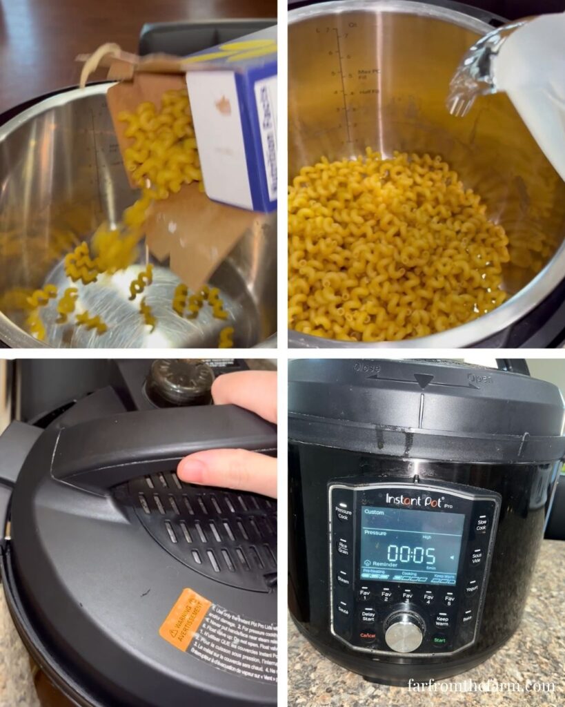 Quick Garlic Butter Corkscrew Pasta Instant Pot Recipe!