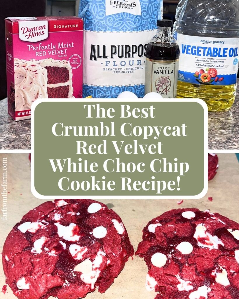 The Best Copycat Crumbl Red Velvet Cookie Recipe! (Using Box Cake Mix)