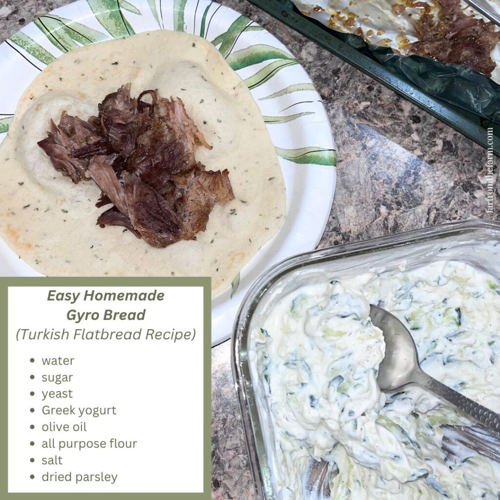 Easy Homemade Gyro Bread (Turkish Flatbread Recipe)