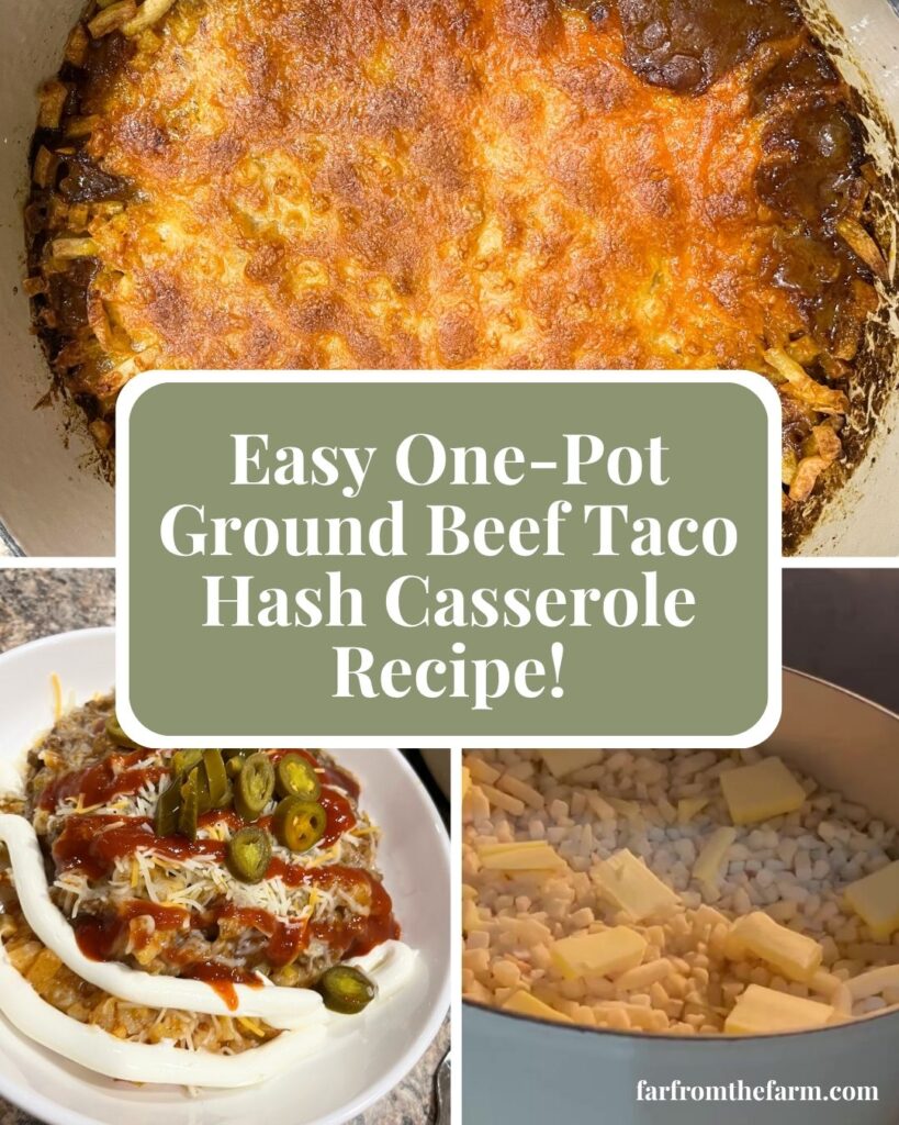 Easy One-Pot Ground Beef Taco Hash Casserole Recipe!