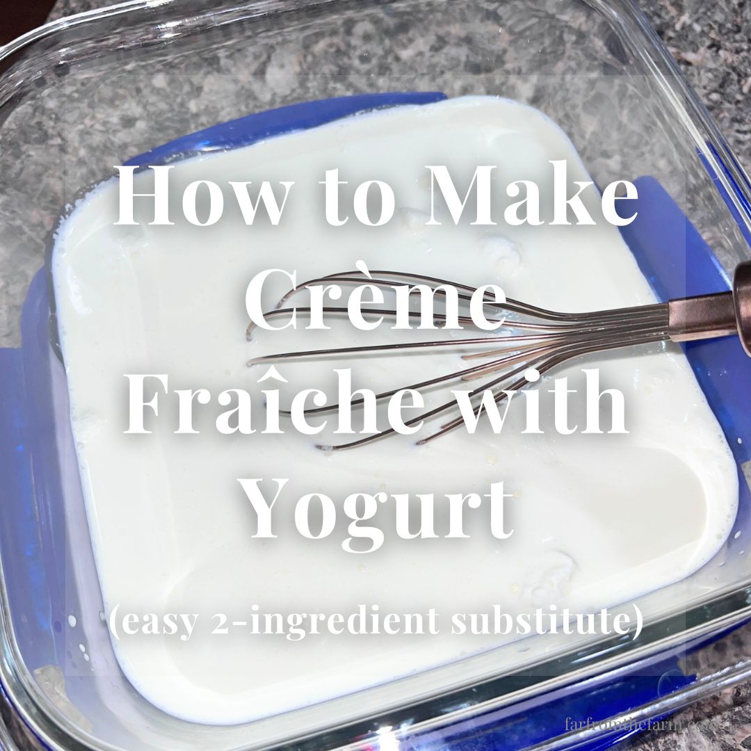 How to Make Crème Fraîche with Yogurt (Easy 2-Ingredient Substitute)
