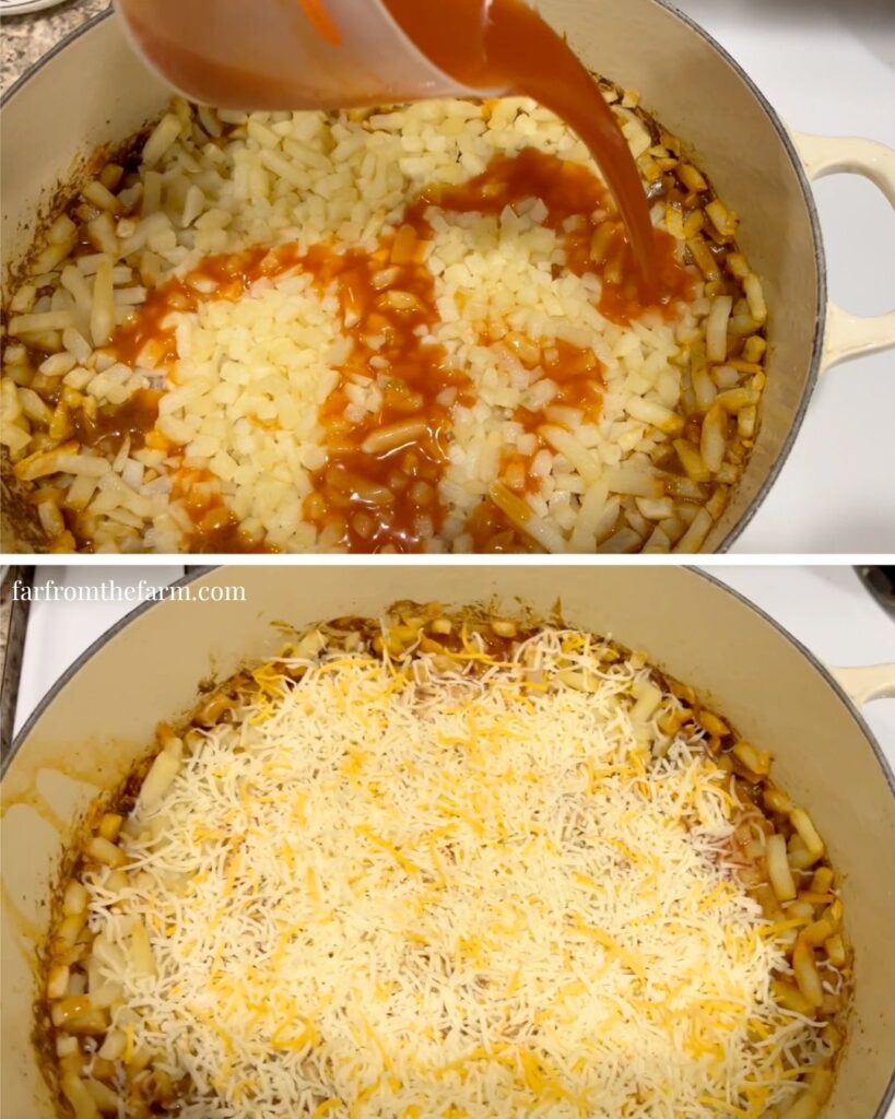 Easy One-Pot Ground Beef Taco Hash Casserole Recipe!