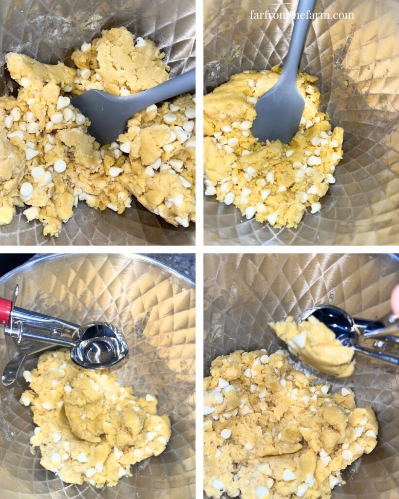 Easy Lemon White Chocolate Chip Cookies (Using Box Cake Mix)