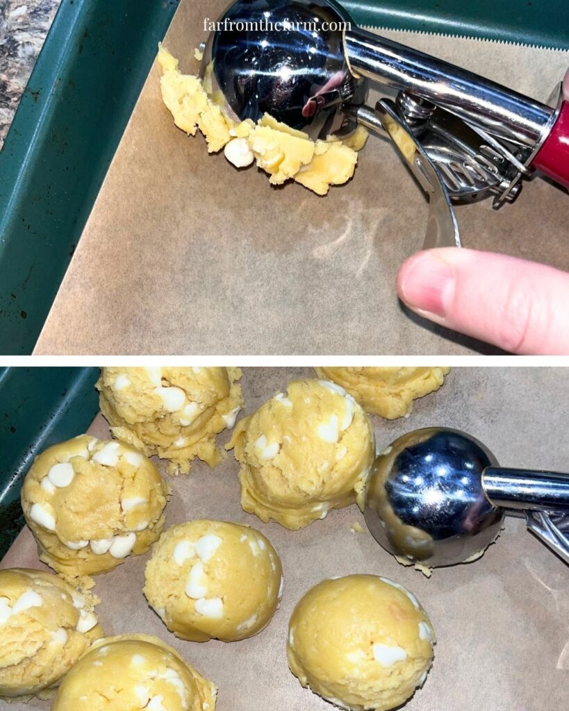 Easy Lemon White Chocolate Chip Cookies (Using Box Cake Mix)
