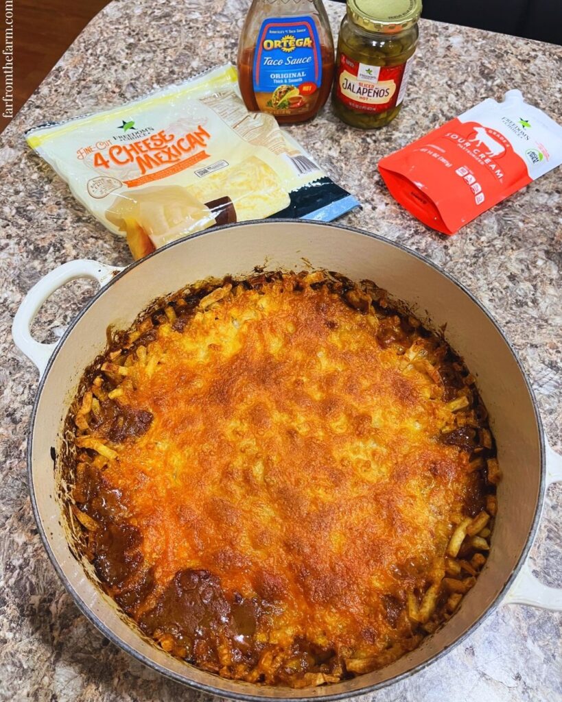 Easy One-Pot Ground Beef Taco Hash Casserole Recipe!