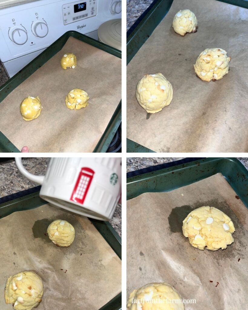 Easy Lemon White Chocolate Chip Cookies (Using Box Cake Mix)