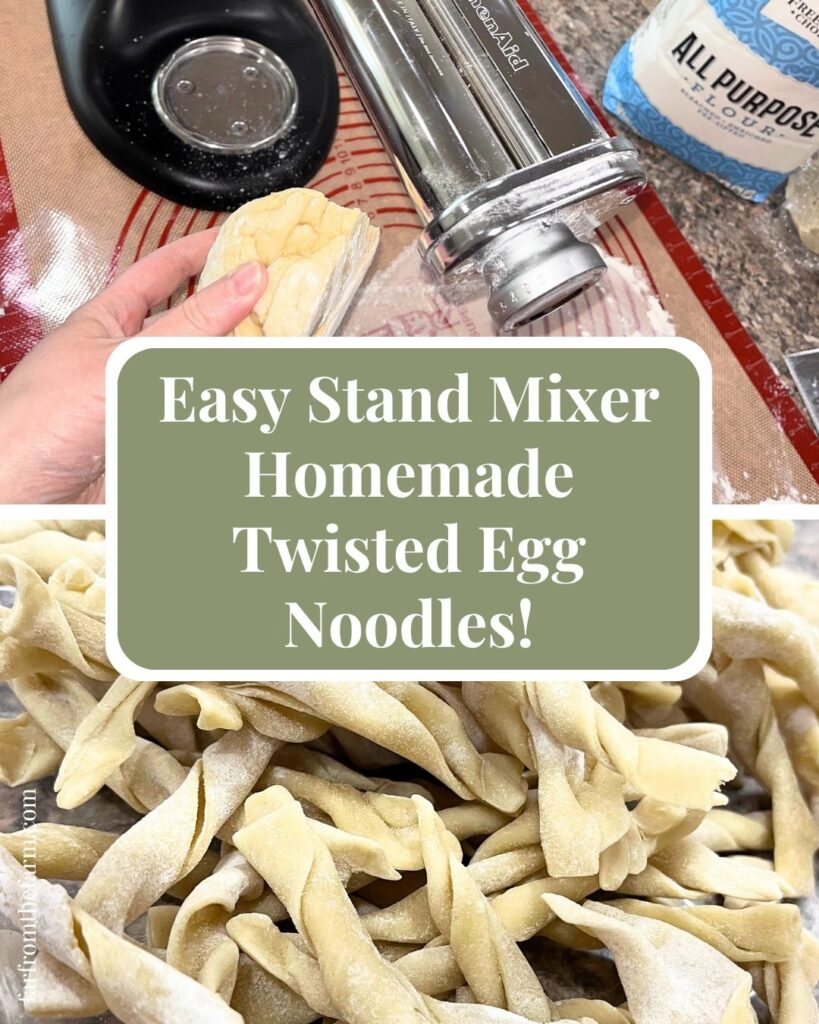 Easy Stand Mixer Homemade Egg Noodles (With Milk!)