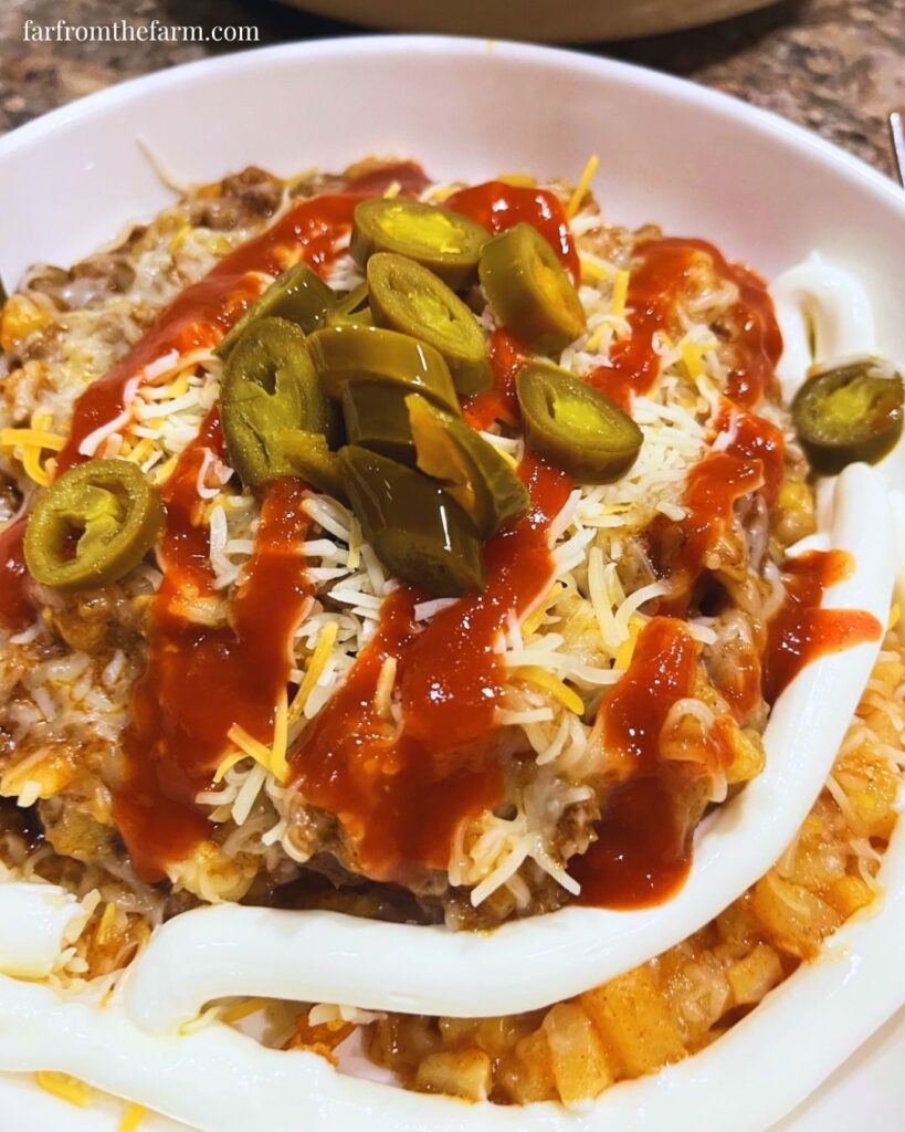 Easy One-Pot Ground Beef Taco Hash Casserole Recipe!