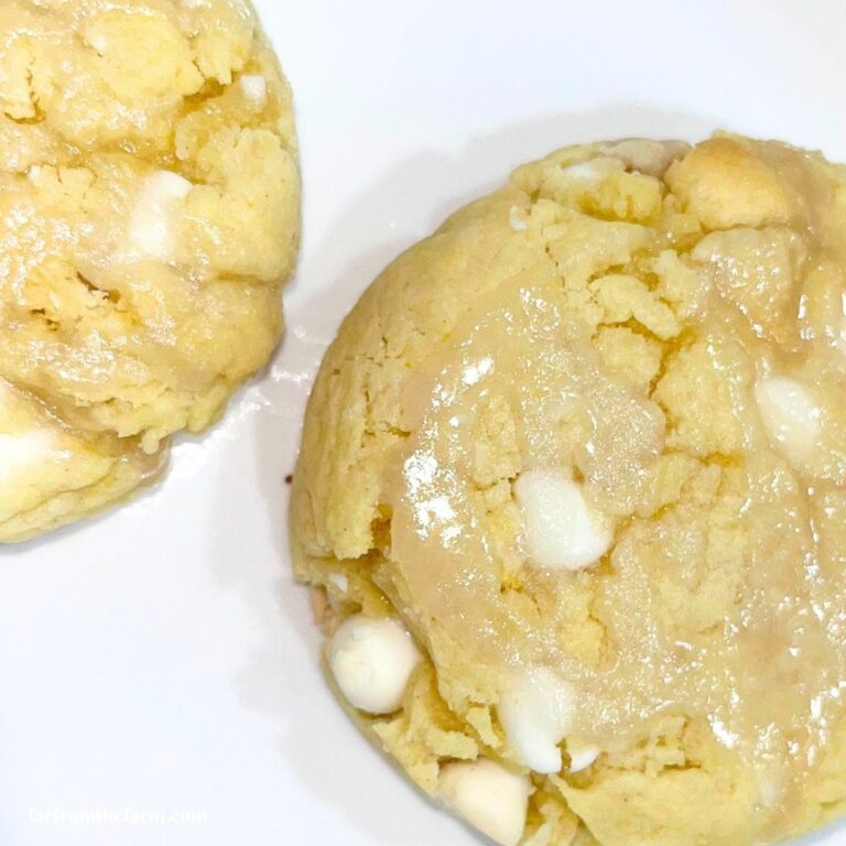 Easy Lemon White Chocolate Chip Cookies (Using Box Cake Mix)