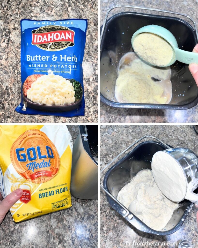 Soft Bread Machine Hamburger Buns Recipe with Potato Flakes!