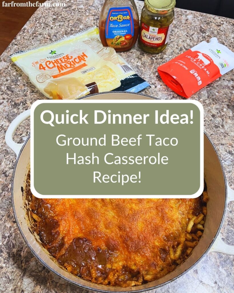 Easy One-Pot Ground Beef Taco Hash Casserole Recipe!