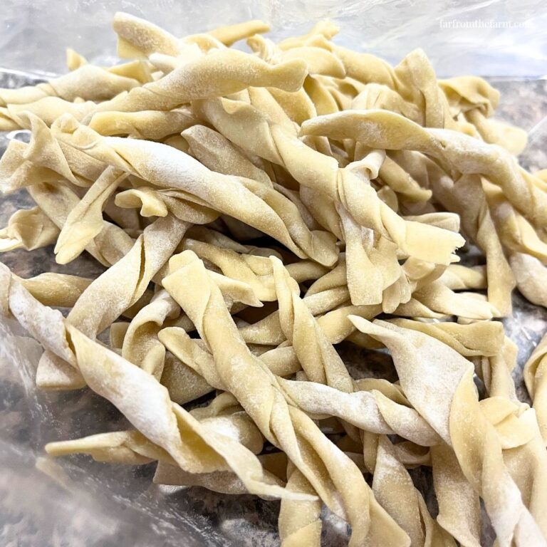 Easy Stand Mixer Homemade Egg Noodles (With Milk!)