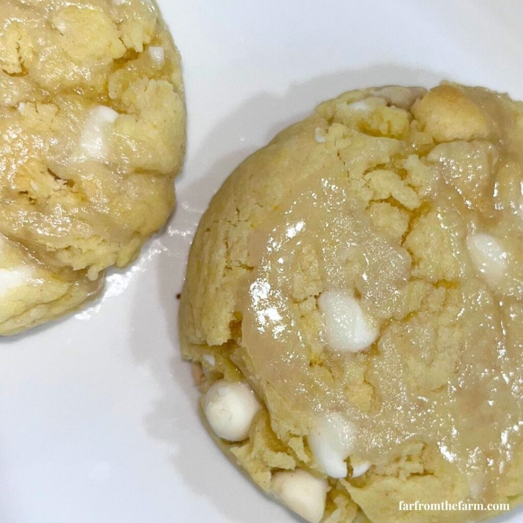 Easy Lemon White Chocolate Chip Cookies (Using Box Cake Mix)