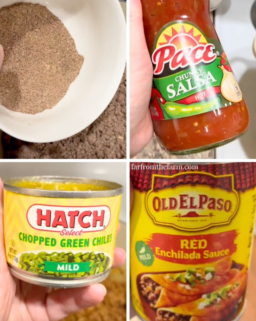 Easy One-Pot Ground Beef Taco Hash Casserole Recipe!