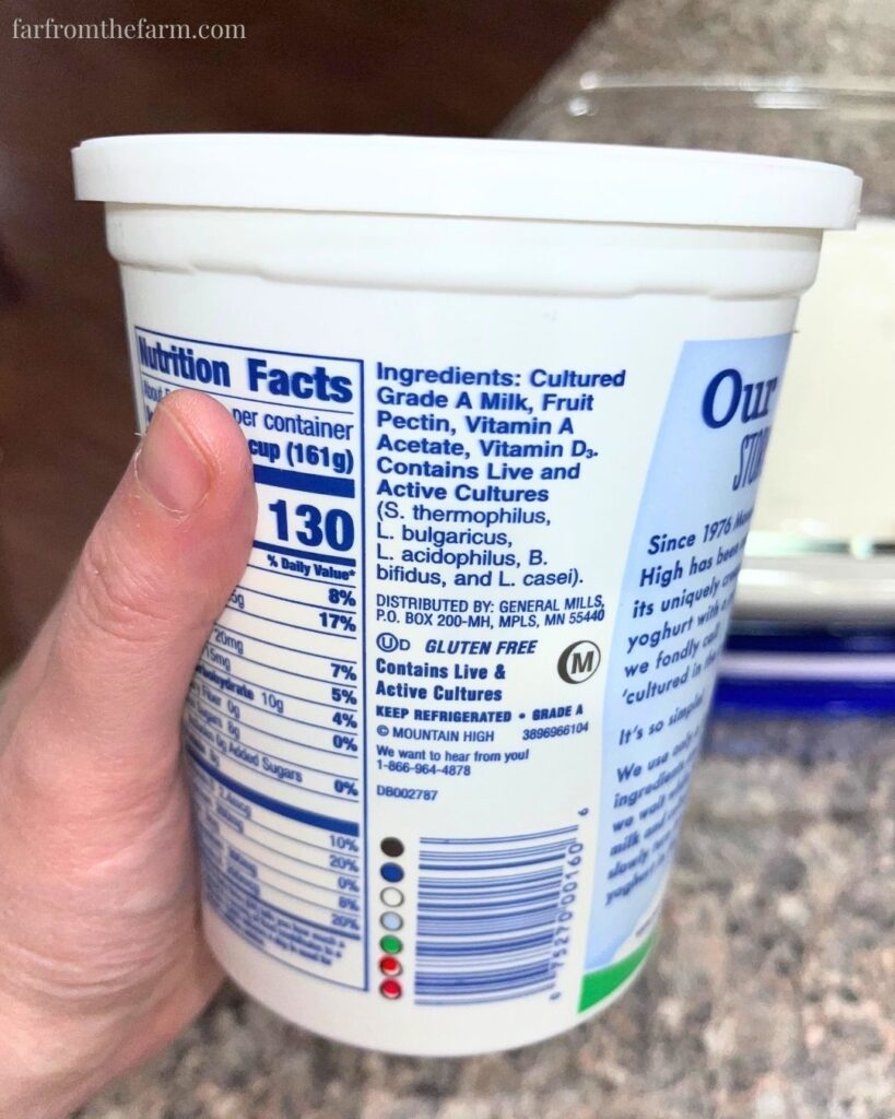 How to check if yogurt has live cultures.