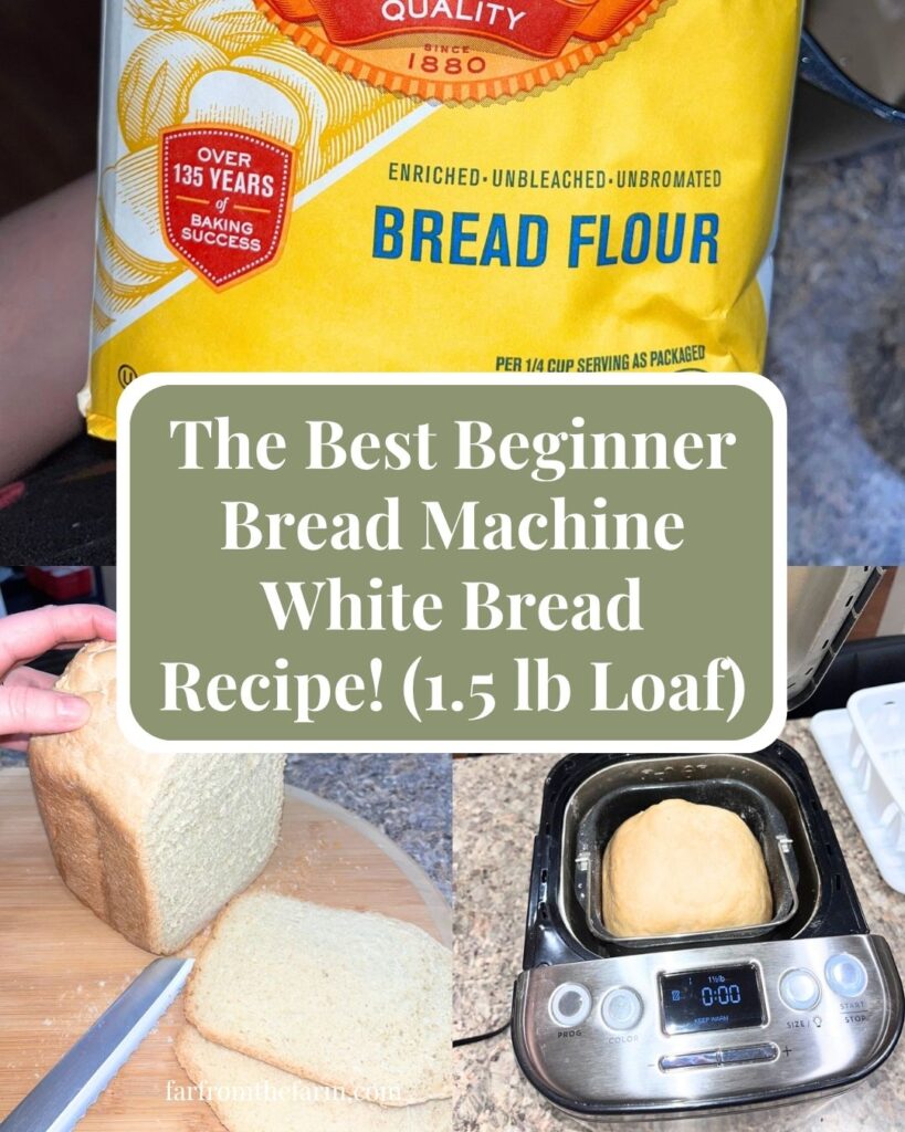 The Best Beginner Bread Machine White Bread Recipe! (1.5 lb Loaf) The Bread Machine Academy by Far From The Farm
