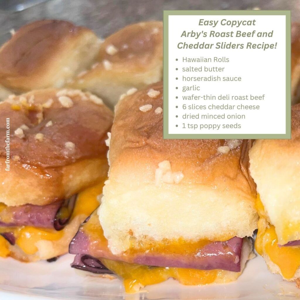 Easy Copycat Arby's Roast Beef and Cheddar Sliders Recipe!