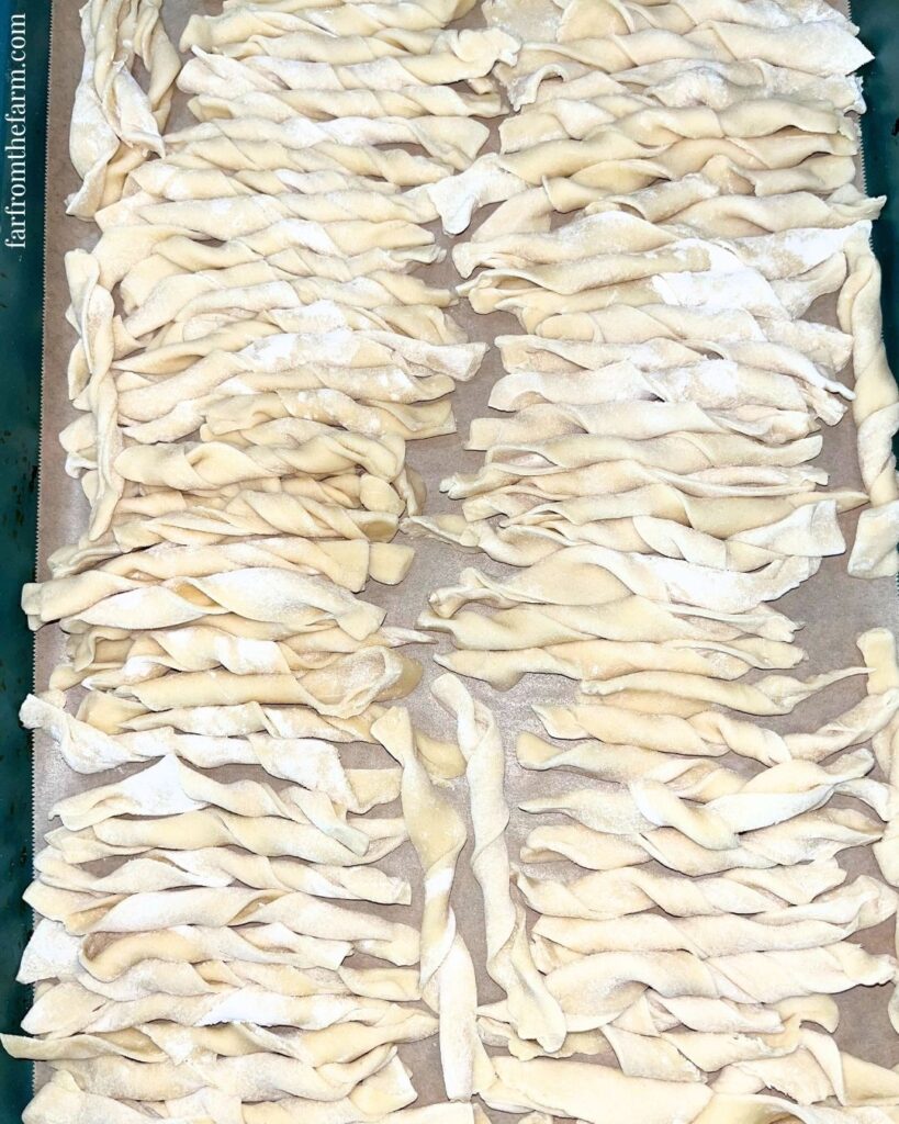Easy Stand Mixer Homemade Egg Noodles (With Milk!)