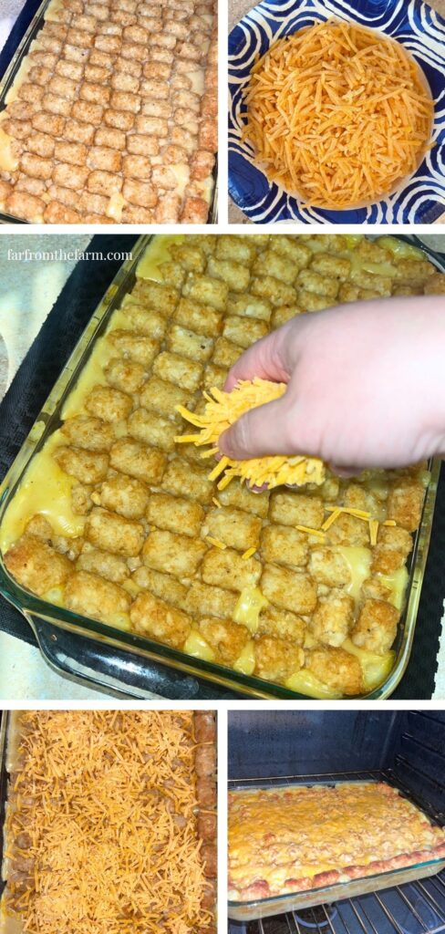Easy Pantry Chicken Pot Pie Tater Tot Casserole Recipe!