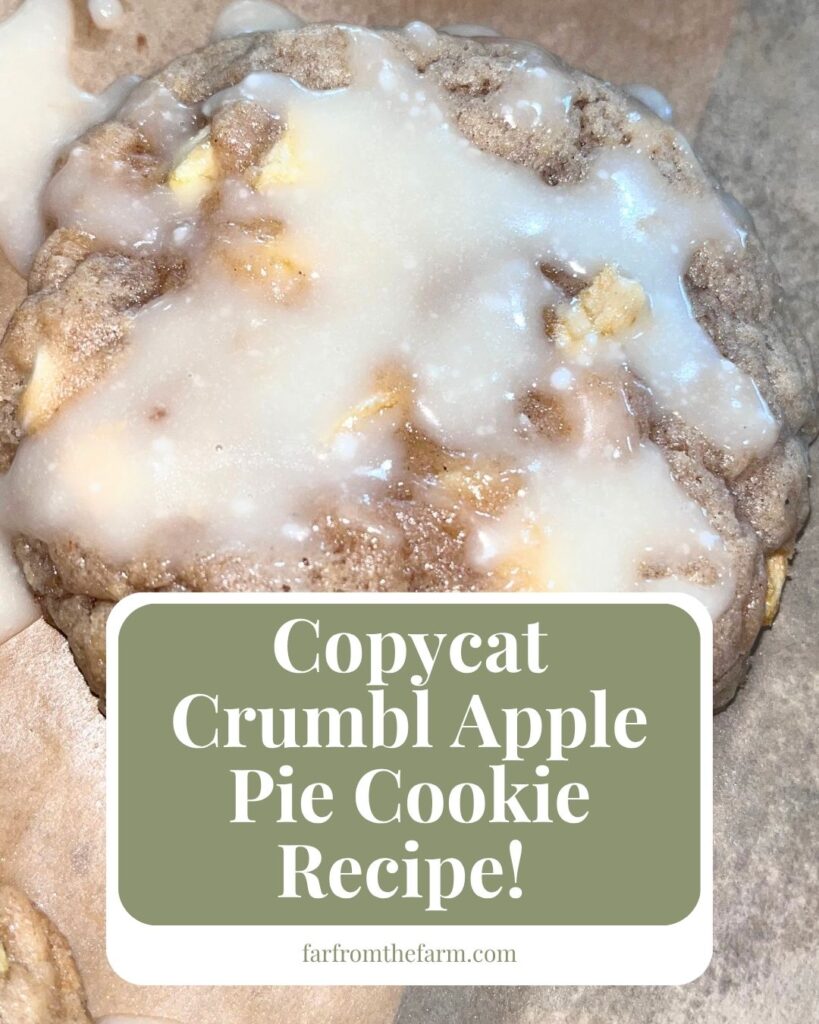 The Best Crumbl Copycat Apple Pie Cookies with White Chocolate Chips!
