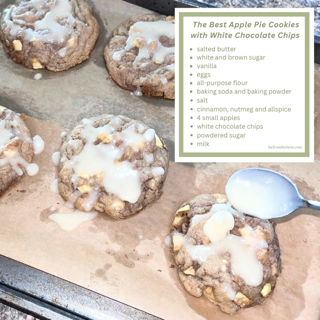 The Best Apple Pie Cookies with White Chocolate Chips Recipe!