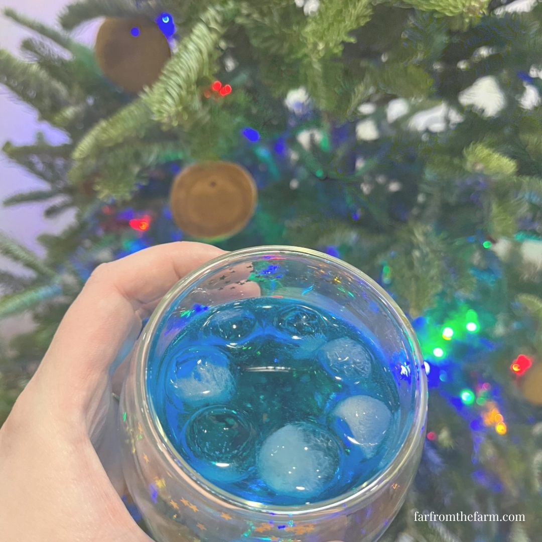 Blue Typhoon Christmas Cocktail: Easy Tropical Holiday Drink