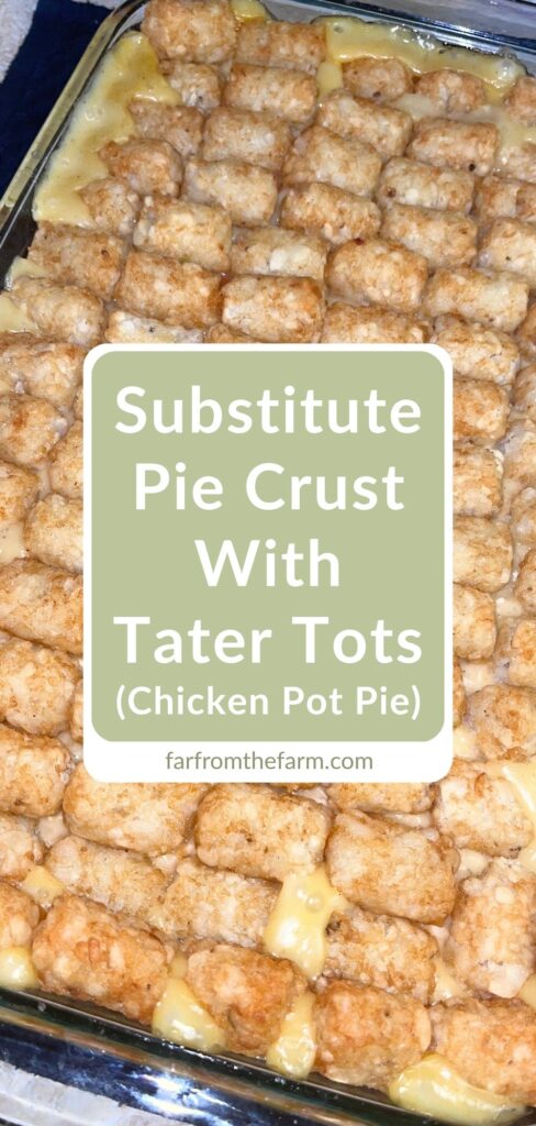 Easy Pantry Chicken Pot Pie Tater Tot Casserole Recipe!