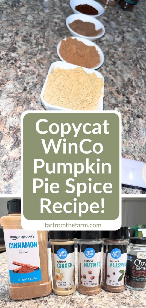 Copycat WinCo Pumpkin Pie Spice Recipe (Big Batch!)