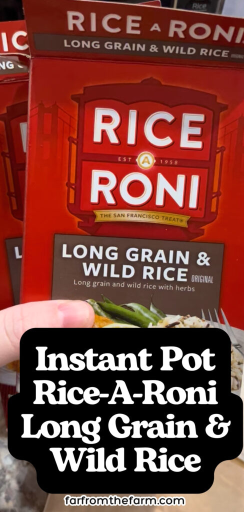 Instant Pot Rice-A-Roni Long Grain & Wild Rice