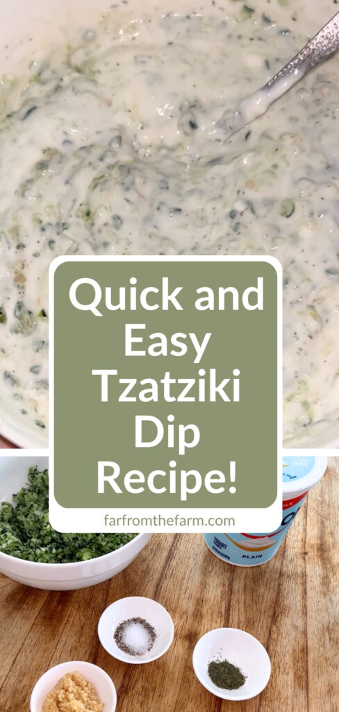 How to Make Thick, Creamy Quick Tzatziki Dip (That Never Goes Watery)