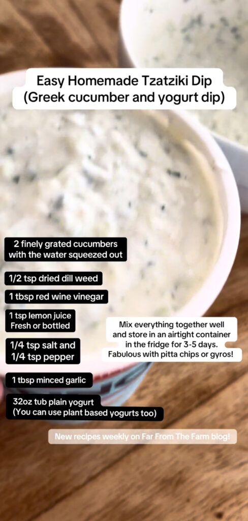 How to Make Thick, Creamy Quick Tzatziki Dip (That Never Goes Watery)