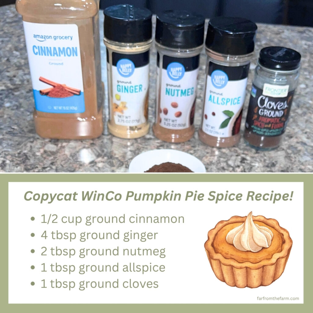 Copycat WinCo Pumpkin Pie Spice Recipe (Big Batch!)