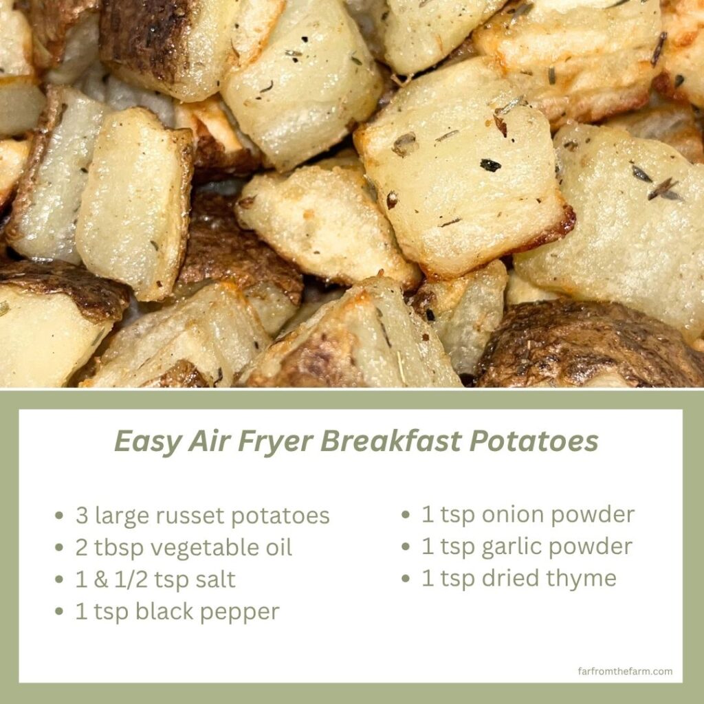 Crispy Freezer Air Fryer Breakfast Potatoes (Easy Meal Prep)